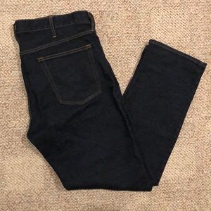 Old Navy- dark blue slim jeans. Never worn. NWOT. 38x32